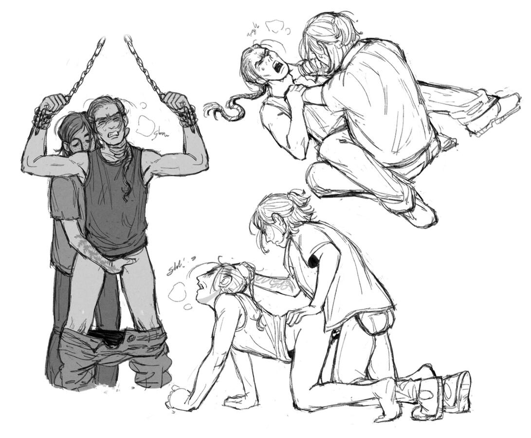 3 sketches (2 characters)